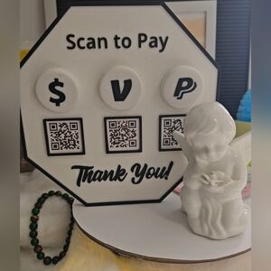 Qr Code Display Sign 3d Printed
